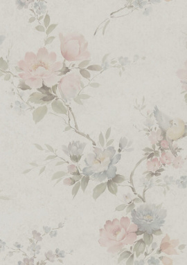 Z66857 Обои Zambaiti (Satin Flowers IV) (1*12) 10,05х0,53 винил на флизелине