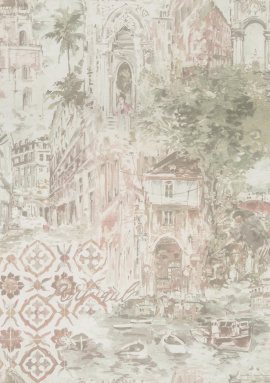 KM6602 Обои Kerama Marazzi (Reflection/Azulezu/Impression/Jungle/Exotik/Oasis) (1*4) 10,05*1,06 винил на флизелине