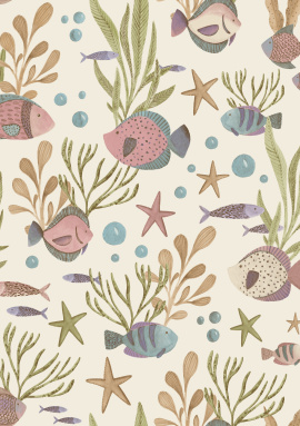 LD 3318 Обои Grandeco (Little Dreamers) (1*12) 10,05х0,53 винил на флизелине