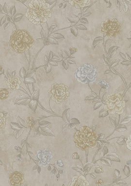 Z66803 Обои Zambaiti (Satin Flowers IV) (1*12) 10,05х0,53 винил на флизелине