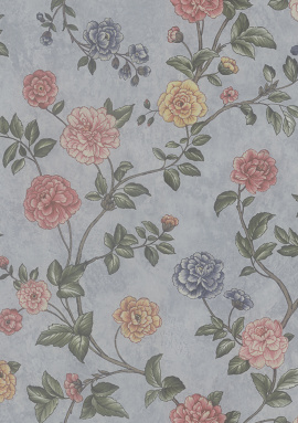 Z66807 Обои Zambaiti (Satin Flowers IV) (1*12) 10,05х0,53 винил на флизелине