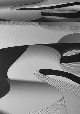 46303 Панно Marburg (Zaha Hadid Hommage) (1*1) 2,20 x 6,00 винил на флизелине